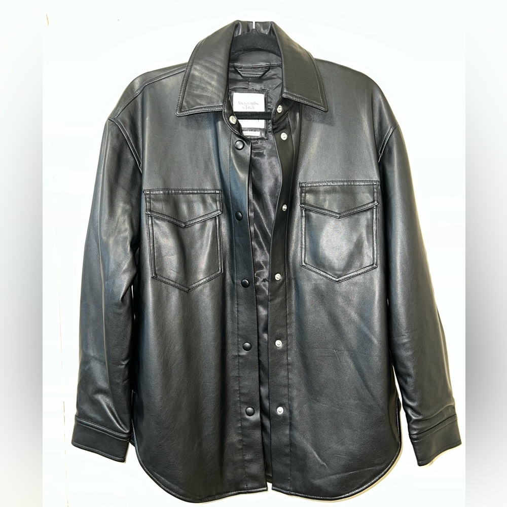 Vegan Leather Shacket